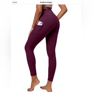 Maroon leggings